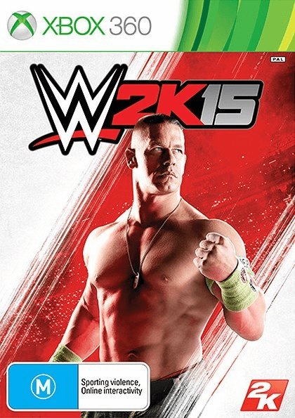 WWE 2K15 box art for Xbox 360